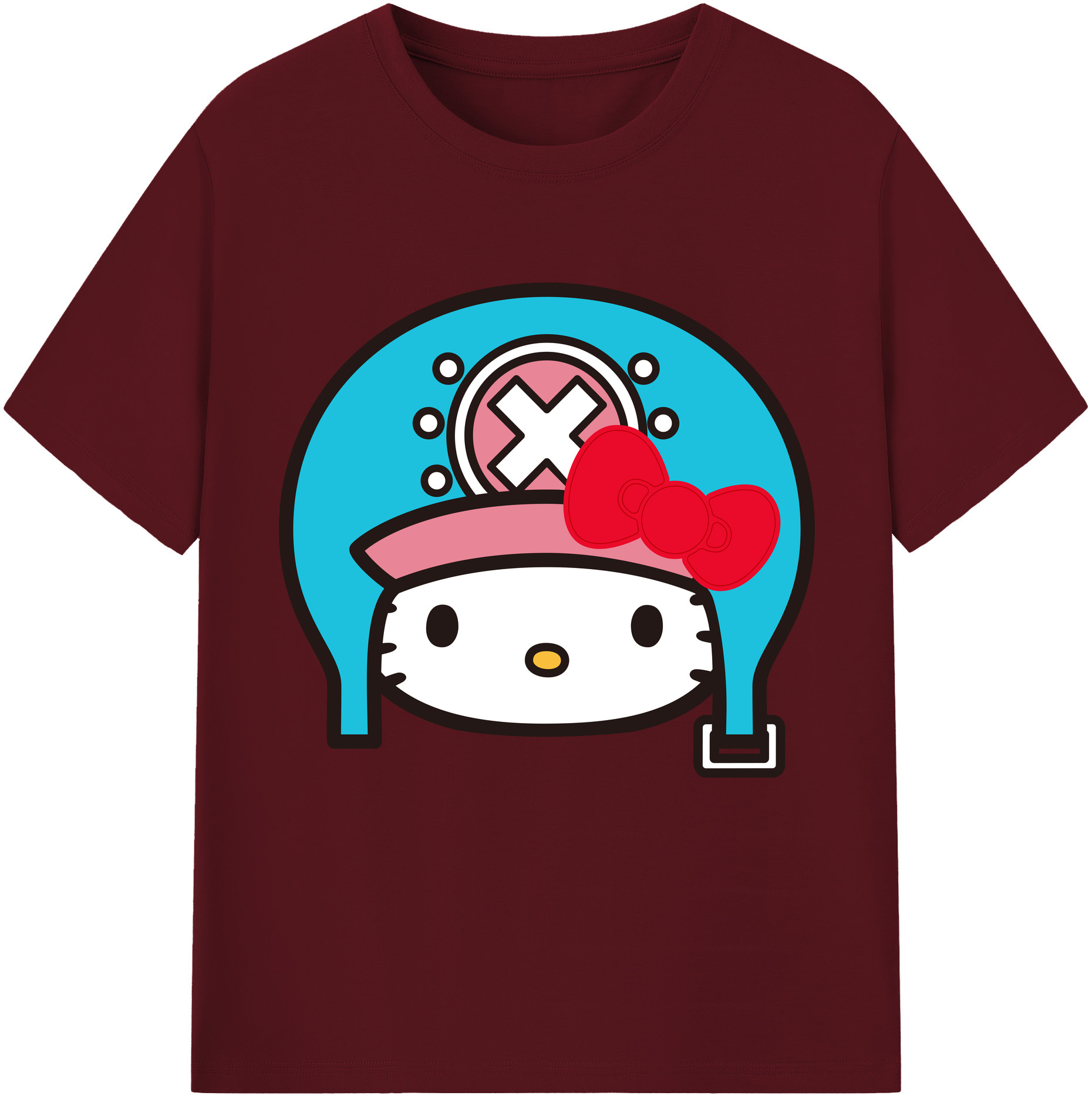 （画像用） Hello Kitty ハローキティ 綿100％半袖Tシャツ（フロントプリント）